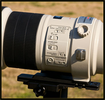 600mm lens control area