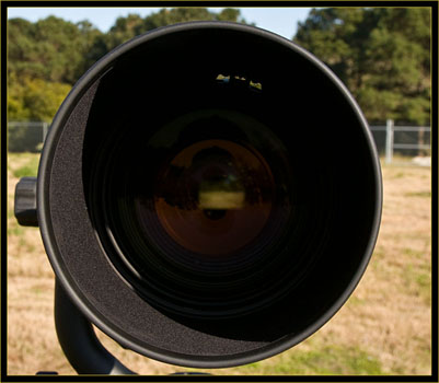 Front vew of the 600mm lens