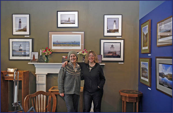 Sal & Holly posing in the gallery