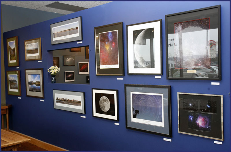 The primary gallery wall