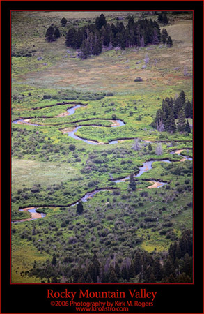 Winding Stream in the Valley