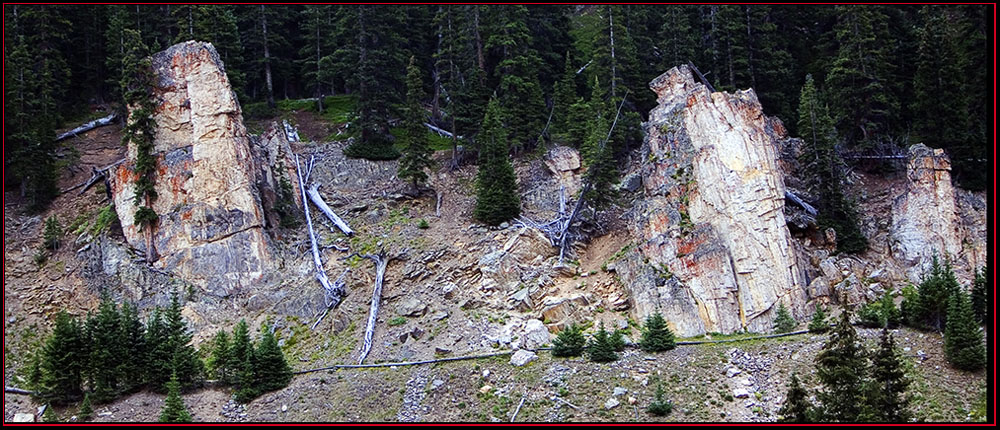 Rocky Mountain Ledge Face