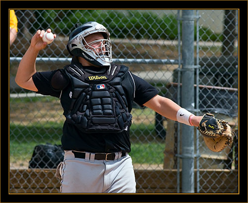 Ryan Sivitts Behind the Plate