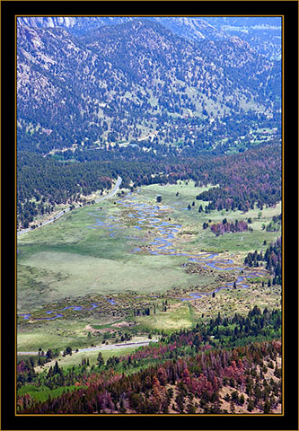 View From the Overlook - Rocky Mountain National Park