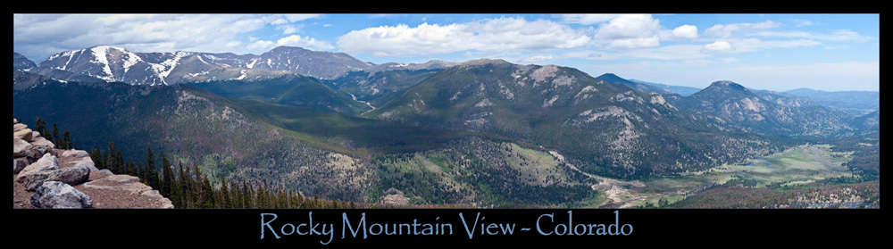 Panoramic - Rocky Mountain National Park