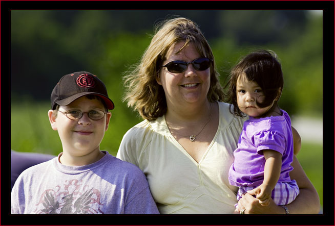 A Mom & Kids Enjoying Time at the Refuge