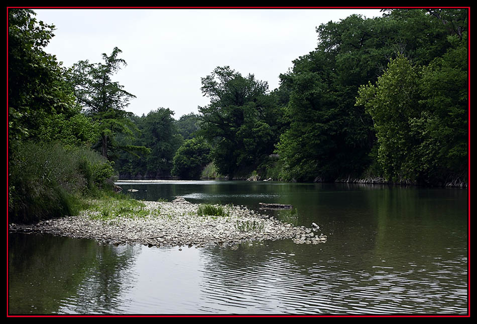 View of the Guadalupe River, Spring Branch, Texas