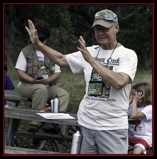 Paul Mebane Speaking with the Tour Group - Boerne, Texas