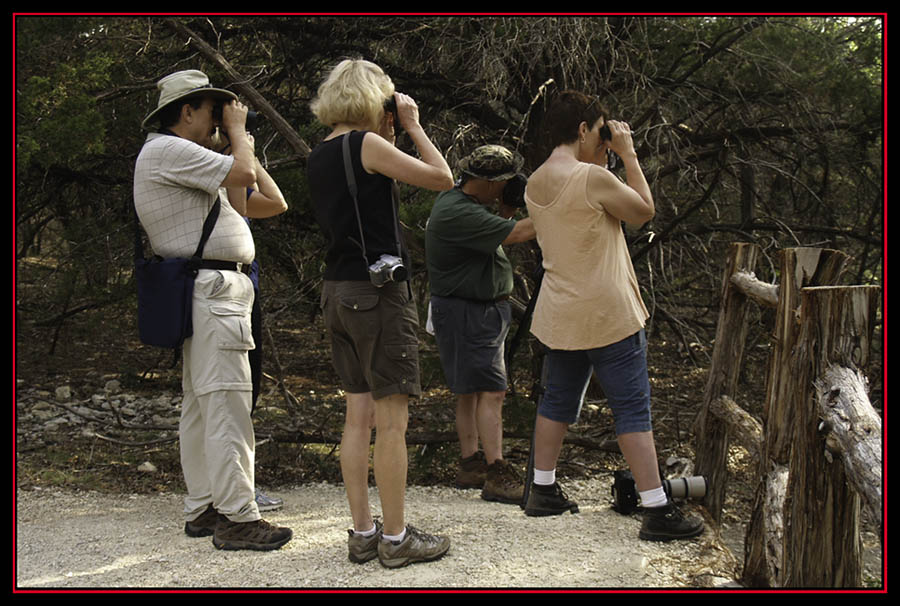 The Kelly Group, Kiro and Linda at the Waterhole Shoot Zone - Friedrich Wilderness Park - San Antonio, Texas