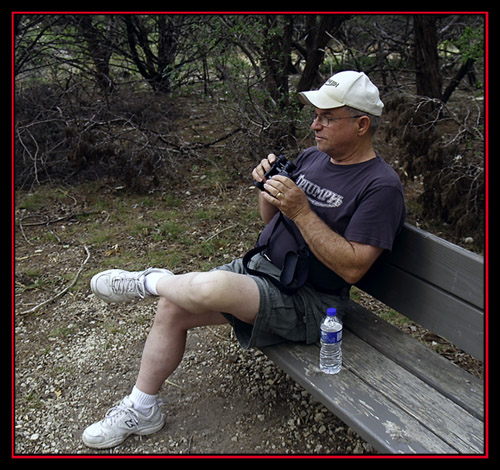 Steve on the Lookout - Friedrich Wilderness Park - San Antonio, Texas