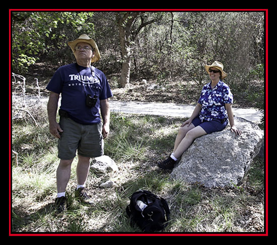 Steve and Pam Along the Trail - Lost Maples State Natural Area