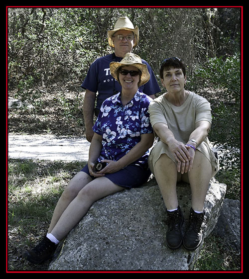 Steve, Pam and Linda in the Texas Hill Country