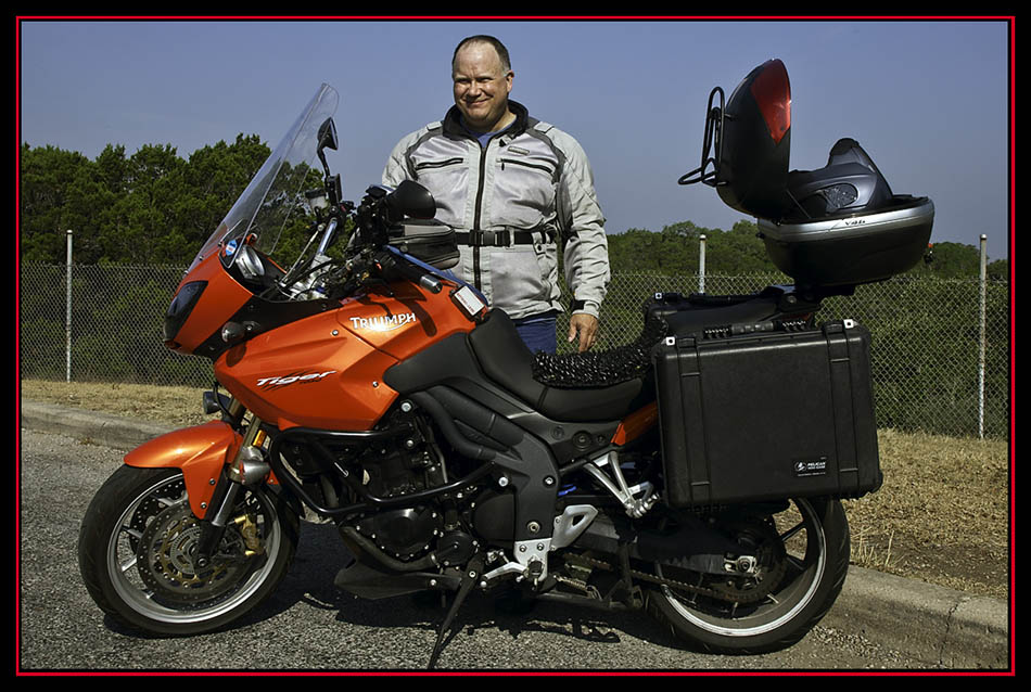 Dave and his Triumph Tiger Motorcycle