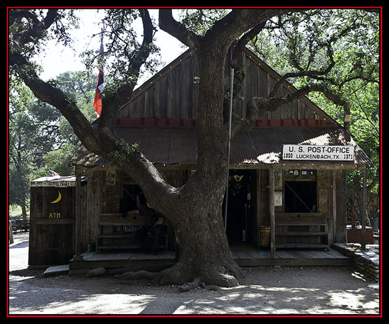 View in Luckenbach, Texas