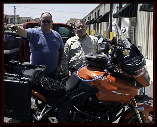 Dave and Steve at Texas Motorcycle Adventures, New Braunfels, Texas