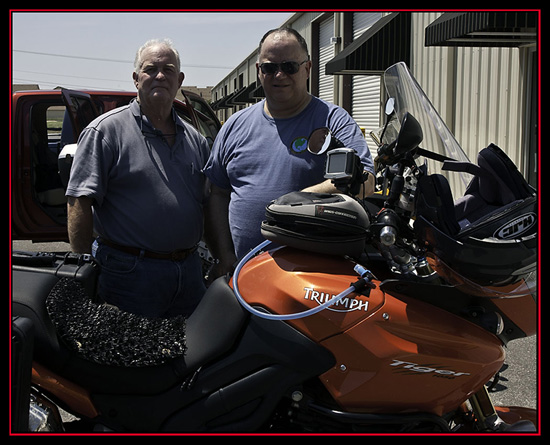 Kiro and Dave at Texas Motorcycle Adventures - New Braunfels, Texas