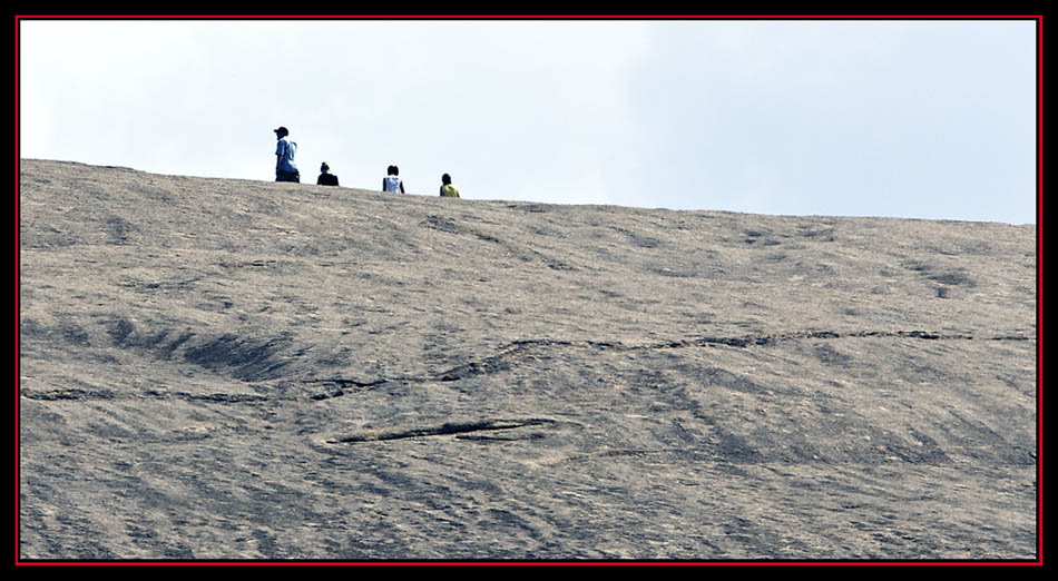 Hikers on the Rock - Enchanted Rock State Natural Area Views