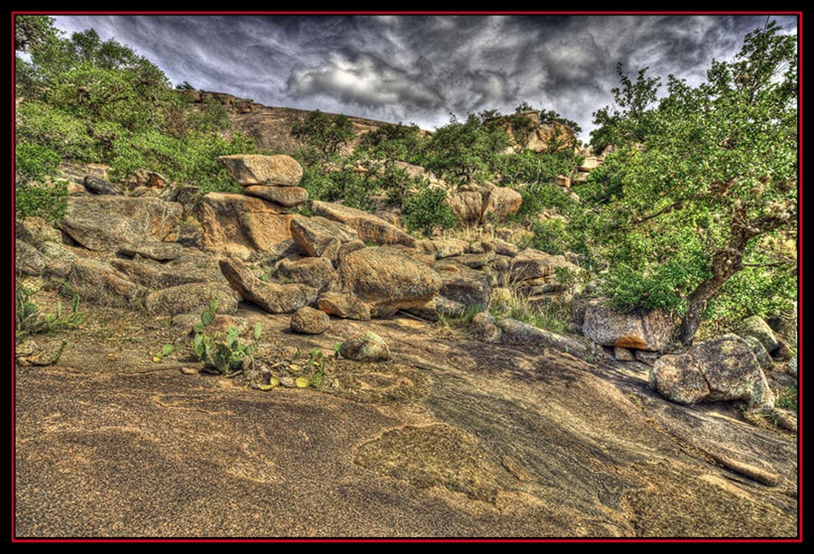 HDR View at Enchanted Rock State Natural Area - Fredericksburg, Texas