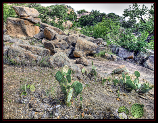 HDR View - Enchanted Rock State Natural Area - Fredericksburg, Texas