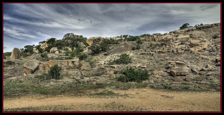 HDR View at Enchanted Rock State Natural Area - Fredericksburg, Texas