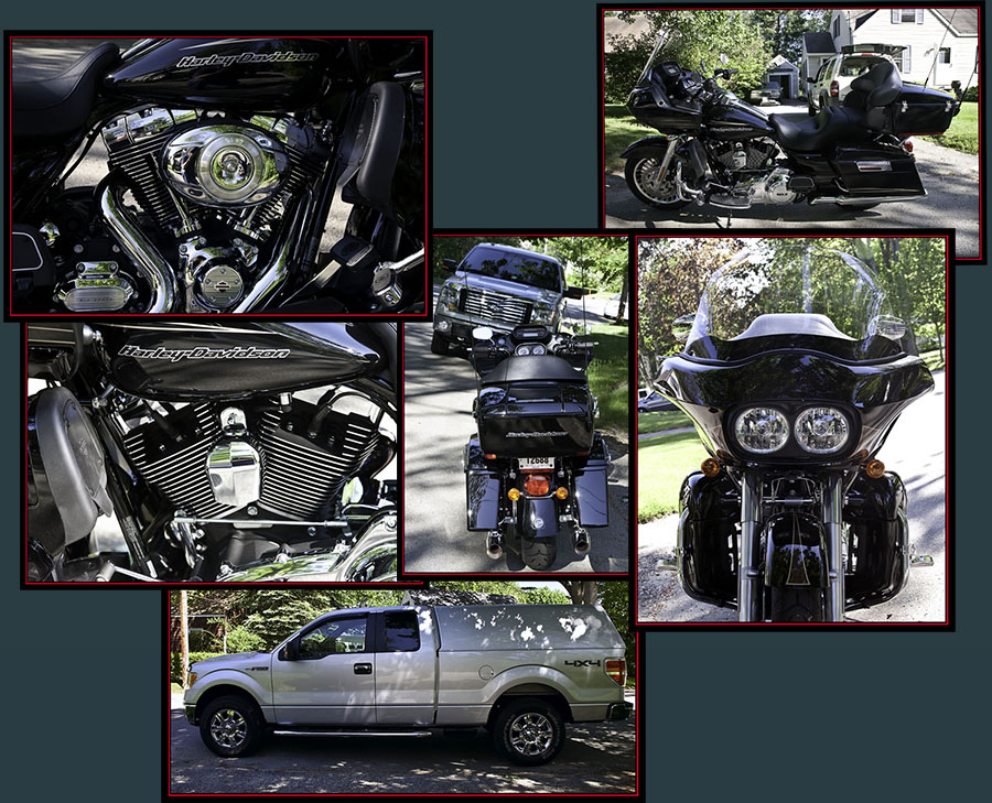 Kiro's 2011 Harley-Davidson FLTRU103 Road Glide Ultr & F150 - Portland, Maine