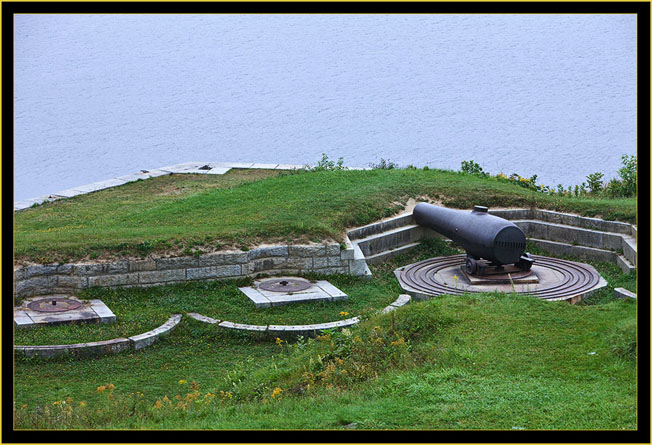 Overview of Battery B Weapon Emplacements