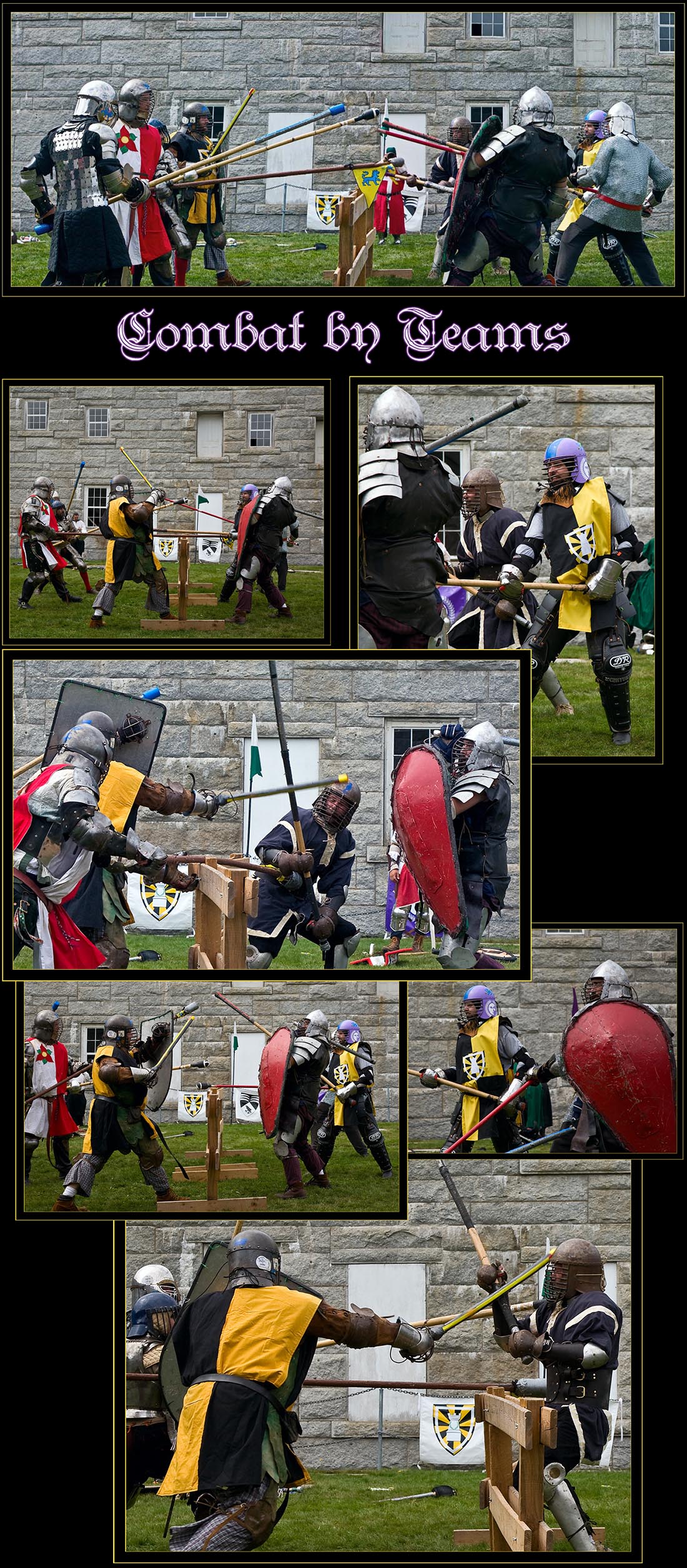 Views of the Pas d’Armes Tournament of Knightly Combat