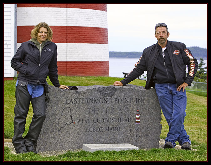 Kevin & Loretta at the Easternmost Point