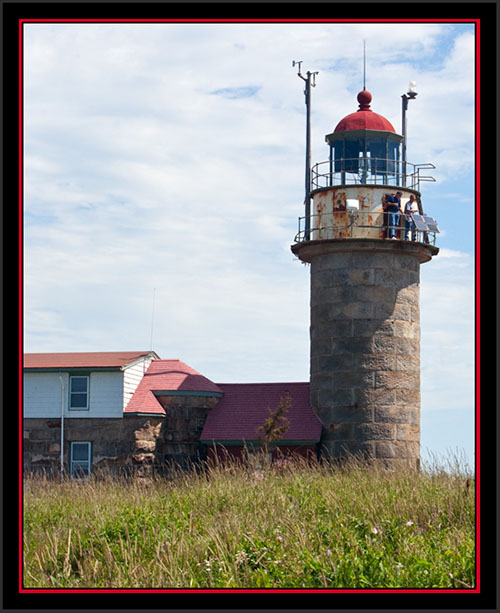 NOAA Crew on the Lighthouse - Matinicus Rock