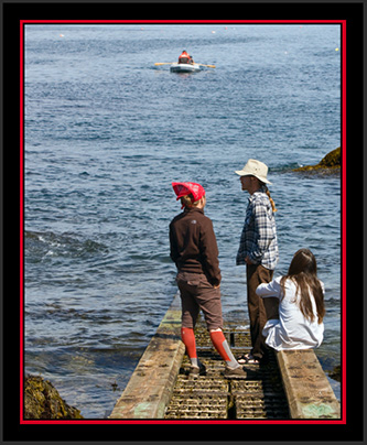 Crew on the Boat Ramp - Matinicus Rock