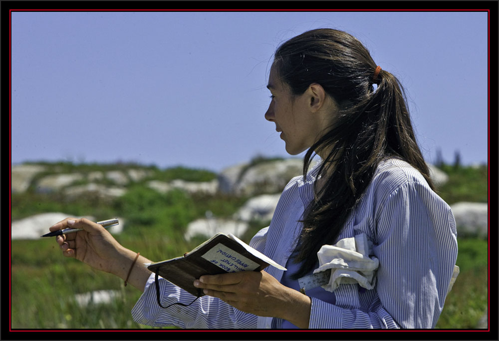 Caroline Poli Documenting Chick Information - Matinicus Rock