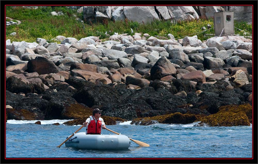 Brian Rowing Out - Matinicus Rock