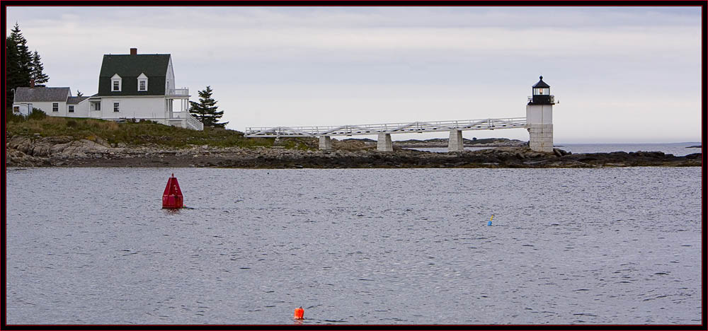 Marshall Point Lighthouse & buildings from seaward