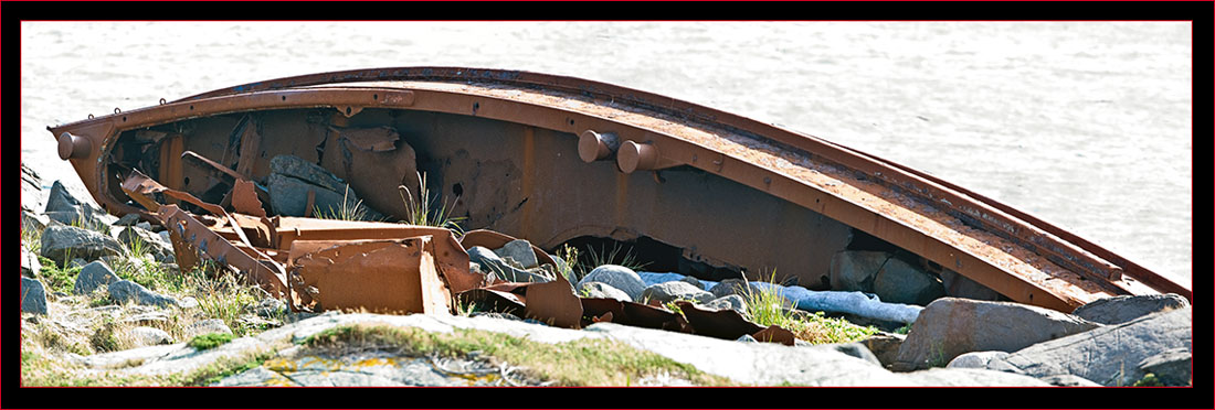 Wreck of the D.T. Sheridan in 2007