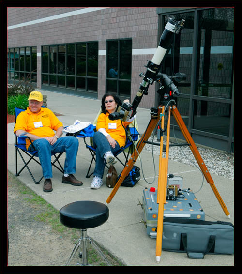 Joe & Janice Donahue with their equipment