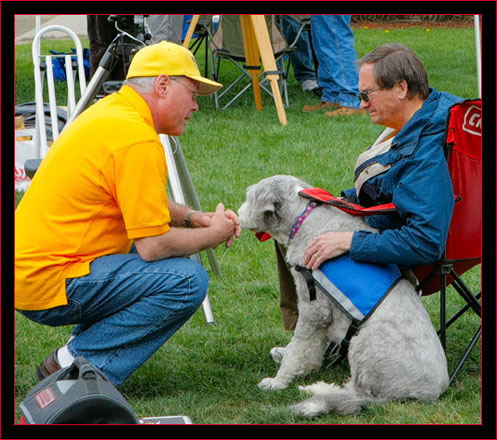 Joe Donahue & my friend Lucian Sadowski in discussion