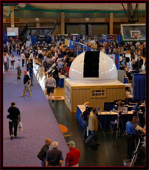 Exhibit floor from above