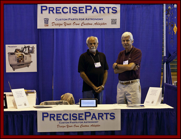 Andrs Valencia and Ashley Stevens in the PreciseParts Booth - NEAF 2011