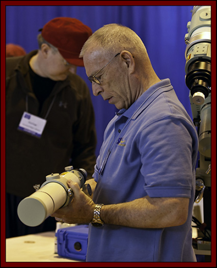 Ron Checking out a New Takahashi Design - NEAF 2011