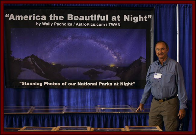 Wally Pacholka at his Display - NEAF 2011