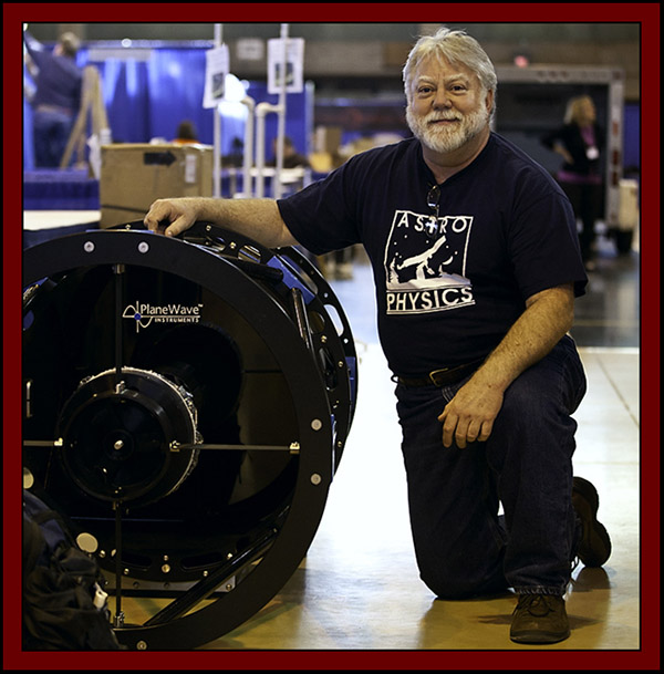 George Whitney of Astro-Physics with a 24 inch PlaneWave Instrument - NEAF 2011...