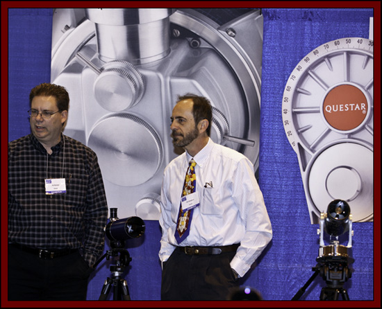 Jim Reichert and Don Bandurick in the Queststar Booth - NEAF 2011