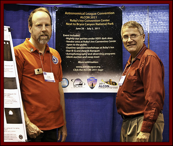 John Goss & Carroll Iorg of the Astronomical League - NEAF 2011...