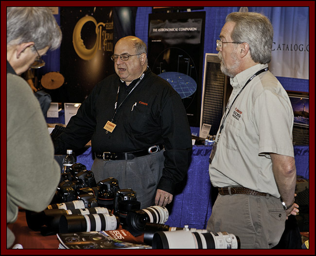 Mike Shears and Fred Metzler at the Canon Booth - NEAF 2011