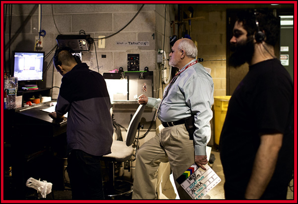 Jose Alvira and Techs Backstage - NEAF 2015