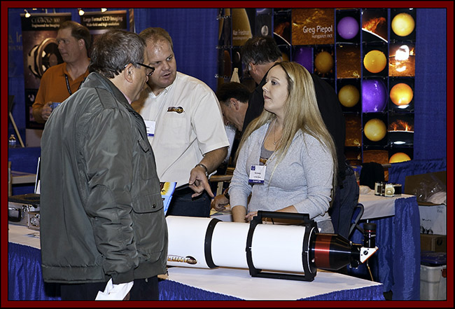 Rikki Hocking and Brian Stephens in the Lunt Solar Systems Booth - NSSP 2011..