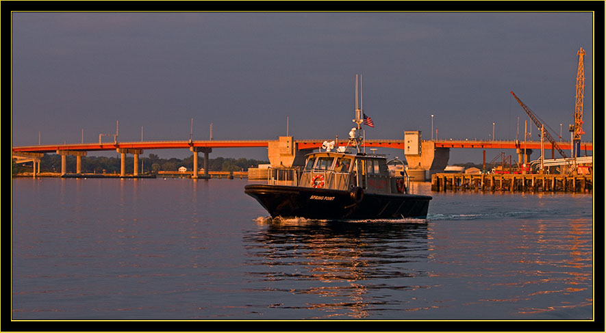 Harbor Pilot going to work