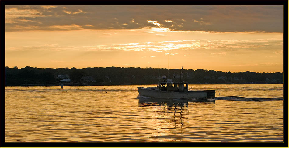 Lobsterman in morning light