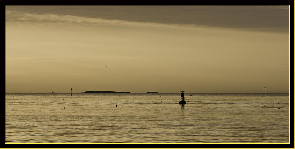 Morning seascape looking towards Outer Green & Junk of Pork