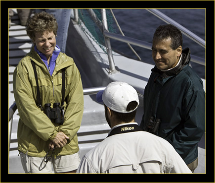 Derek speaking with Laura & Joe